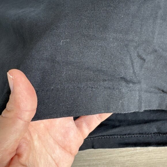 Vintage “Eat‎ Right Exercise Die Anyway” Black Single Stitch Shirt Mens L Fits M - Picture 8 of 9